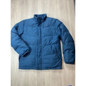 Eddie Bauer EB550 Down Puffer Jacket Women's Medium M Full Zip Pockets